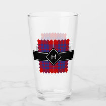 Clan Hamilton Red Tartan Glass