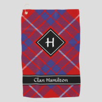 Clan Hamilton Red Tartan Golf Towel