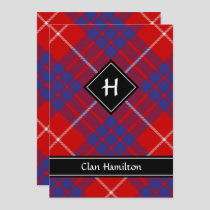 Clan Hamilton Red Tartan Invitation