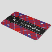 Clan Hamilton Red Tartan License Plate
