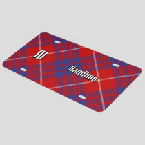 Clan Hamilton Red Tartan License Plate