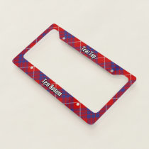 Clan Hamilton Red Tartan License Plate Frame