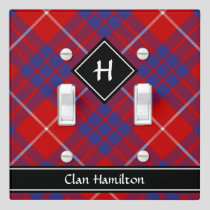 Clan Hamilton Red Tartan Light Switch Cover