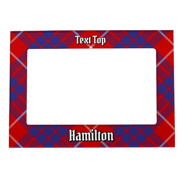 Clan Hamilton Red Tartan Magnetic Frame (Front)