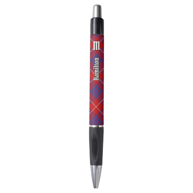 Clan Hamilton Red Tartan Pen (Front Vertical)