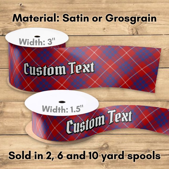 Clan Hamilton Red Tartan Satin Ribbon (Creator Uploaded)