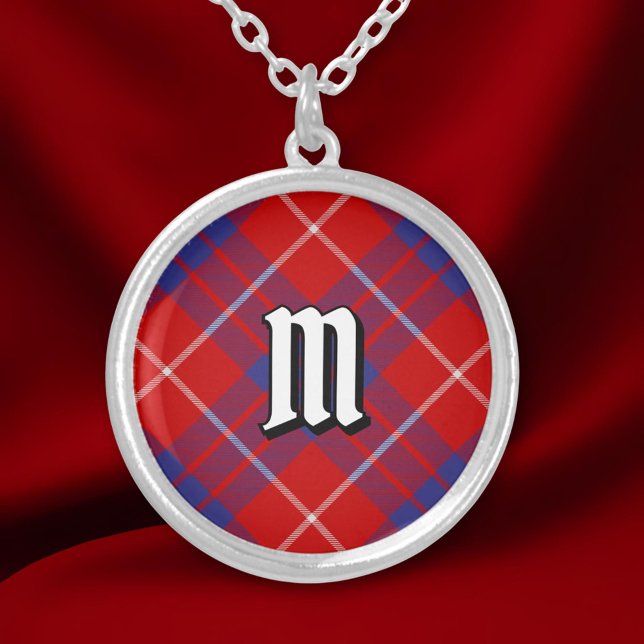 Clan Hamilton Red Tartan Silver Plated Necklace (Creator Uploaded)