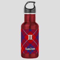 Clan Hamilton Red Tartan Stainless Steel Water Bottle