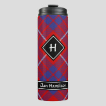 Clan Hamilton Red Tartan Thermal Tumbler