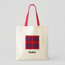 Clan Hamilton Red Tartan Tote Bag