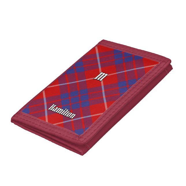 Clan Hamilton Red Tartan Trifold Wallet (Bottom)