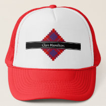 Clan Hamilton Red Tartan Trucker Hat