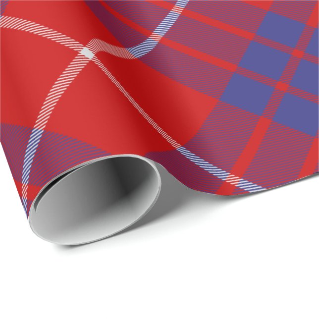 Clan Hamilton Red Tartan Wrapping Paper (Roll Corner)