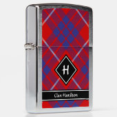 Clan Hamilton Red Tartan Zippo Lighter (Right)
