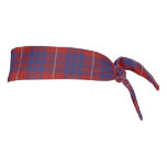 Clan Hamilton Scottish Accents Red Blue Tartan Tie Headband