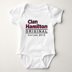 Clan Hamilton Vintage Customize Your Birthyear Baby Bodysuit