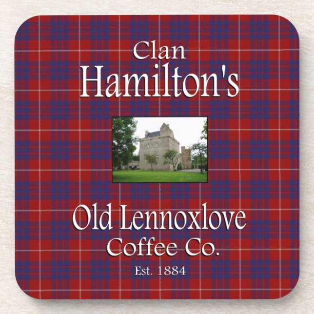 Clan Hamilton's Old Lennoxlove Coffee Co. Beverage Coaster (Front)