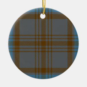 Clan Hannah Tartan Ceramic Ornament