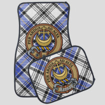 Clan Hannay Crest over Tartan Car Floor Mat
