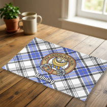 Clan Hannay Crest over Tartan Cloth Placemat