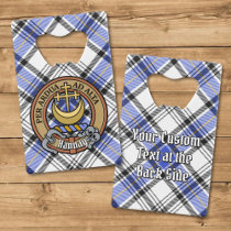 Clan Hannay Crest over Tartan Credit Card Bottle Opener
