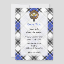 Clan Hannay Crest over Tartan Invitation