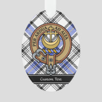 Clan Hannay Crest over Tartan Ornament