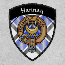 Clan Hannay Crest over Tartan Patch