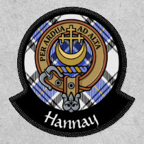 Clan Hannay Crest over Tartan Patch