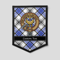 Clan Hannay Crest over Tartan Pennant