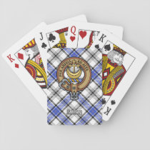 Clan Hannay Crest over Tartan Poker Cards