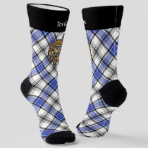 Clan Hannay Crest over Tartan Socks