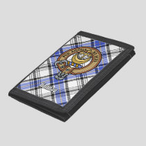 Clan Hannay Crest over Tartan Tri-fold Wallet