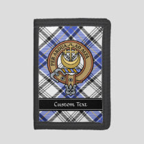 Clan Hannay Crest over Tartan Trifold Wallet