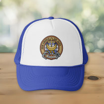 Clan Hannay Crest over Tartan Trucker Hat