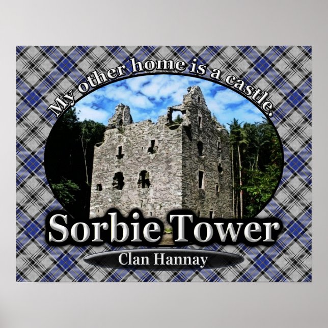 Clan Hannay Sorbie Tower Castle Scotland Poster (Front)