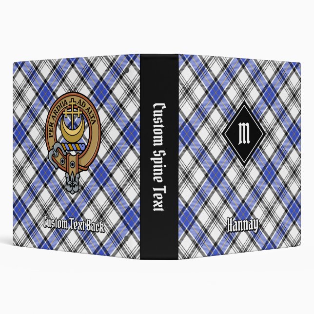 Clan Hannay Tartan 3 Ring Binder (Background)