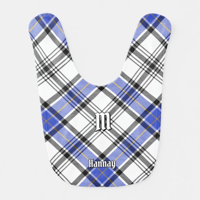Clan Hannay Tartan Baby Bib (Front)