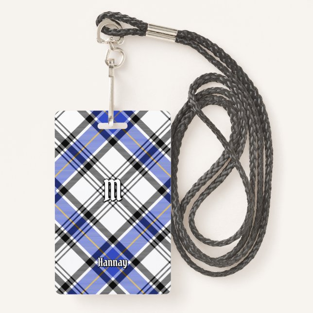 Clan Hannay Tartan Badge (Front with Lanyard)