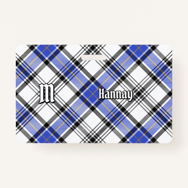 Clan Hannay Tartan Badge (Front)