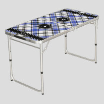 Clan Hannay Tartan Beer Pong Table