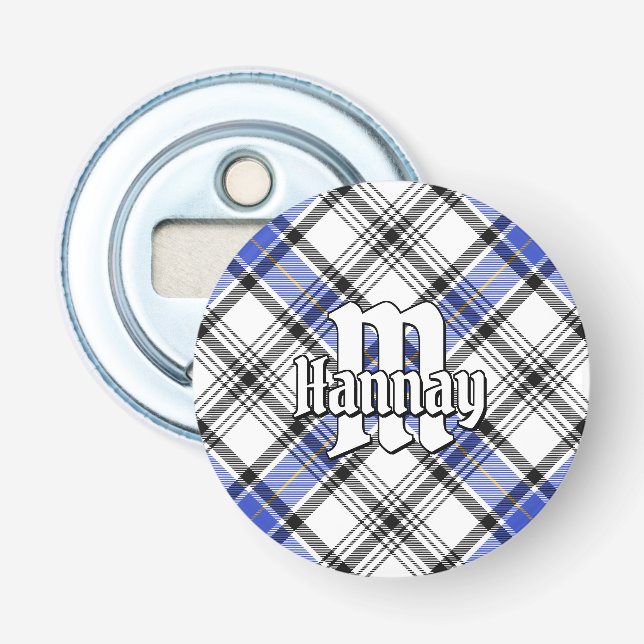 Clan Hannay Tartan Bottle Opener (Front)