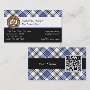 Clan Hannay Tartan Business Card
