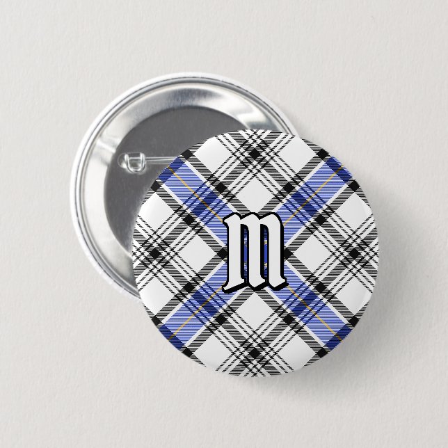 Clan Hannay Tartan Button (Front & Back)