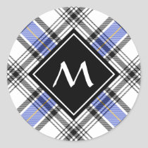 Clan Hannay Tartan Classic Round Sticker
