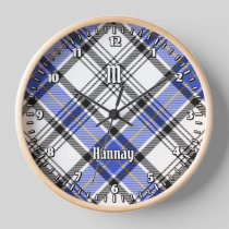 Clan Hannay Tartan Clock