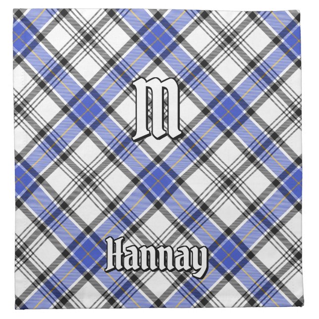 Clan Hannay Tartan Cloth Napkin (Front)