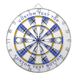 Clan Hannay Tartan Dart Board