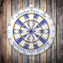 Clan Hannay Tartan Dart Board