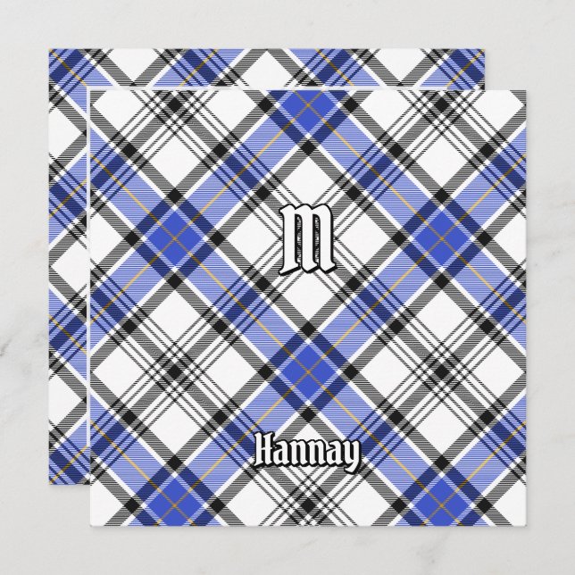 Clan Hannay Tartan Invitation (Front/Back)